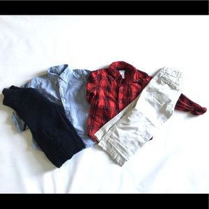 Lot of Children’s Place, Carter’s, & Chaps Boys Size 4/4T Dress Shirts & Pants.